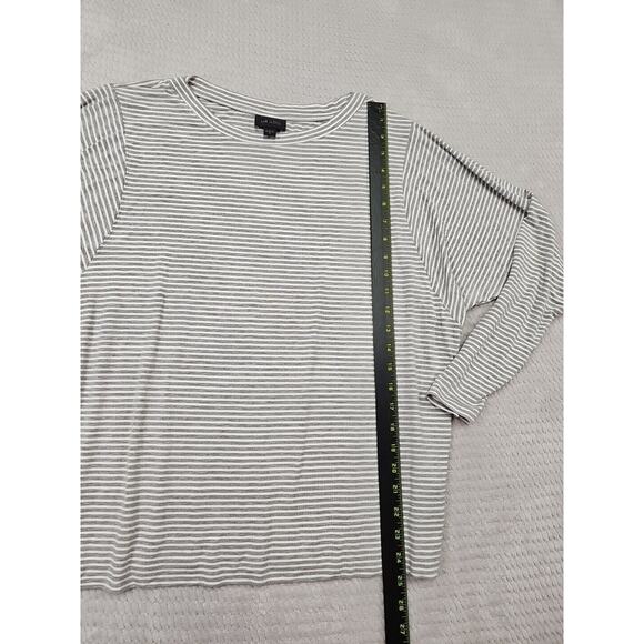 J Jill Shirt Womens Medium Wearever Collection Striped Casual Super Soft - Picture 2 of 7